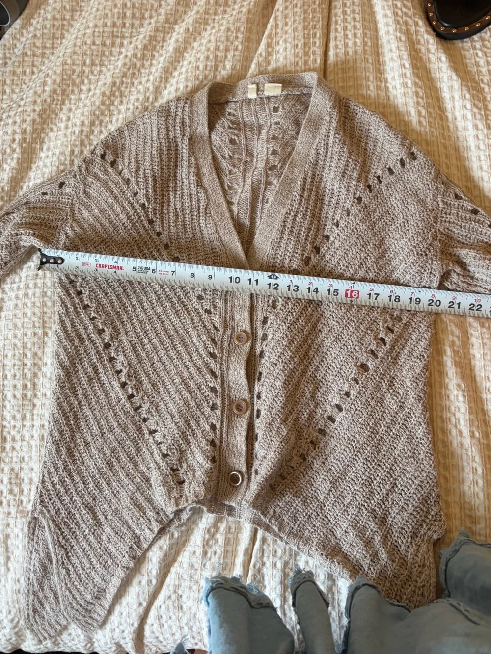 Moth Anthropologie Beige Cardigan